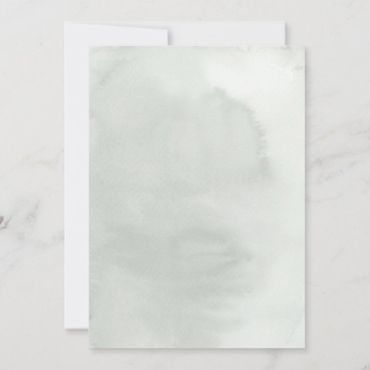 Gold Eucalyptus Greenery Wreath Boho Brautparty Einladung (Rückseite)