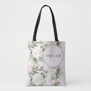 Gold Eukalyptus Geschenk Boho Brautparty Tasche