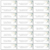 Gold Eukalyptus Greenery Individuelle Adressenmark Aufkleber (Vorderseite)