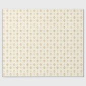 Gold Extravagante Lilie Geschenkpapier (Flach)