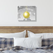 Gold Extravagante Weihnachtsschmuck Canvas Print Leinwanddruck (Insitu (Schlafzimmer))