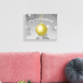 Gold Extravagante Weihnachtsschmuck Canvas Print Leinwanddruck (Insitu (Wohnzimmer))