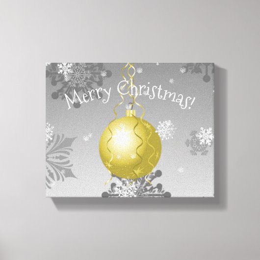 Gold Extravagante Weihnachtsschmuck Canvas Print Leinwanddruck (Vorderseite)