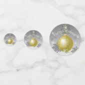 Gold Extravagante Weihnachtsschmuck Confetti Konfetti (Rückseiten)