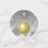 Gold Extravagante Weihnachtsschmuck Confetti Konfetti (Klein Vorderseite)