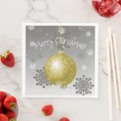 Gold Extravagante Weihnachtsschmuck Napkin Serviette (Beispiel)