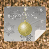Gold Extravagante Weihnachtsschmuck Sherpa Blanket Sherpadecke