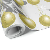 Gold Extravagante Weihnachtsschmuckpapier Geschenkpapier (Rolleneckpunkt)