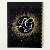 Gold Eye Lashes Brows Makeup Artist Ernennungen Planer (Rückseite)