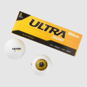 Gold Eyeball Golfball