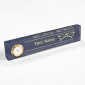 Gold Eyeglasses Namensplakette