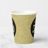 Gold Fabulous 50 Geburtstag Pappbecher (Links)