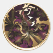 Gold Fabulous Foliage Umschlag Aufkleber (Vorderseite)