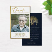 GOLD FALL BEILEID MEMORIAL FOTO DANK KARTE (Schreibtisch)