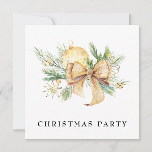 *~* GOLD Familienunternehmen AP20 Weihnachtsfest P Einladung (Vorderseite)