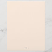 Gold-Fan-Rahmen in Rot Briefbogen (Rückseite)