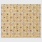 Gold Farbe, dekoratives nahtloses Muster. Geschenkpapier (Flach)