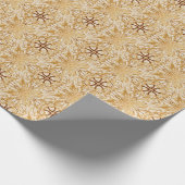 Gold Farbe, dekoratives nahtloses Muster. Geschenkpapier (Ecke)