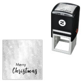 Gold Farbe Frohe Weihnachtsfamilienbotschaft Neues Permastempel (Beispiel)