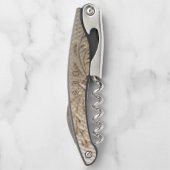 Gold farbig Mit Monogramm Kellnermesser (Rückseite)