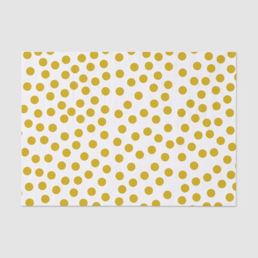 Gold farbige Tupfen Seidenpapier (Vorderseite)