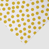 Gold farbige Tupfen Seidenpapier (Ausschnitt)