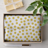 Gold farbige Tupfen Seidenpapier (Geschenk)