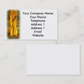 Gold farbiger Bohrer Visitenkarte (Vorne/Hinten)