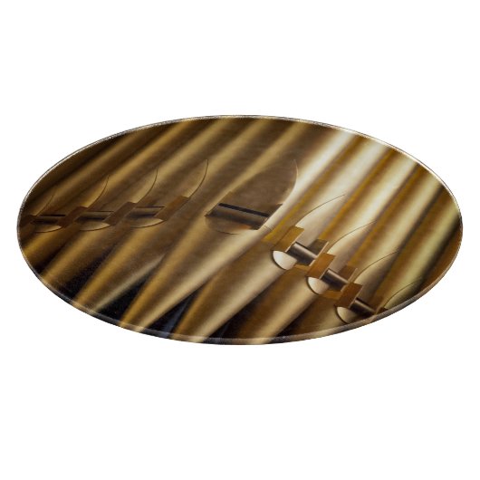 Gold farbiges Orgelpfeife-Schneidebrett Schneidebrett (Ecke)