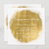 Gold-Farbschimmer Einladung (Vorne/Hinten)