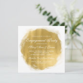 Gold-Farbschimmer Einladung (Stehend Vorderseite)