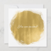 Gold-Farbschimmer Einladung (Rückseite)