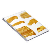 Gold-Farbstriche, dickes Gold Notizblock (Rechte Seite)