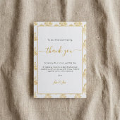 Gold Farn Blatt Wedding danke Table Card