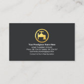 Gold Faucet Zuhause Pipeline Border Visitenkarte (Rückseite)