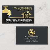 Gold Faucet Zuhause Pipeline Border Visitenkarte (Vorne/Hinten)