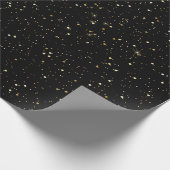 Gold faux glitter and sparkles geschenkpapier (Ecke)