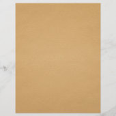 Gold Faux Leather Texture Design Briefbogen (Rückseite)