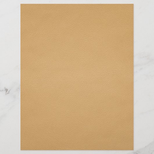 Gold Faux Leather Texture Design Briefbogen (Rückseite)