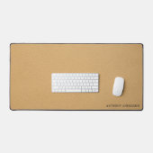 Gold Faux Leather Texture Design Schreibtischunterlage (Tastatur & Maus)
