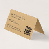 Gold Faux Leather Texture Design Visitenkarten (Rückseite)