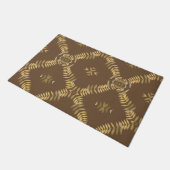 Gold Fern Mosaik Fußmatte (Schrägansicht)