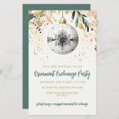 Gold Festive Ornament Exchange Christmas Party (Vorne/Hinten)