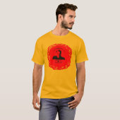 Gold-Feuer T-Shirt (Vorne ganz)