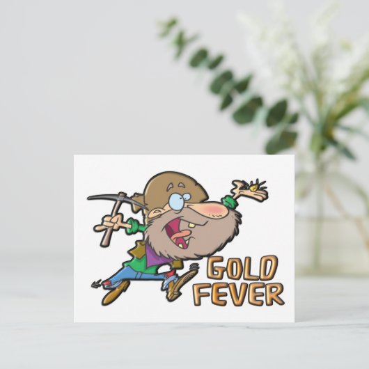 GOLD FEVER POSTKARTE (Stehend Vorderseite)
