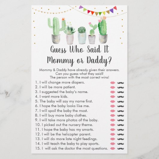 Gold Fiesta Cactus Guess, der gesagt hat, dass es (Vorderseite)