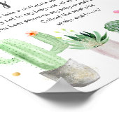 Gold Fiesta Cactus Say Baby Game nicht Poster (Ecke)