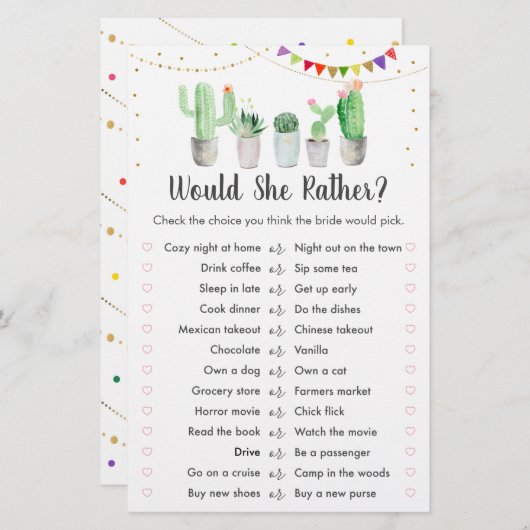 Gold Fiesta Cactus würde sie eher spielen (Vorne/Hinten)