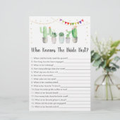 Gold Fiesta Kaktus, die das beste Spiel der Braut  (Stehend Vorderseite)