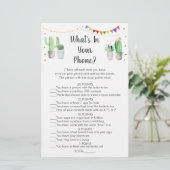 Gold Fiesta Kaktus Was ist in Ihrem Handyspiel (Stehend Vorderseite)